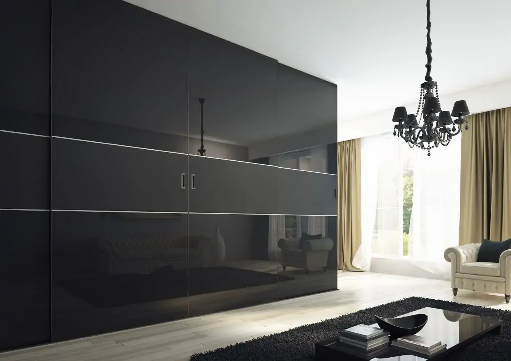 High Gloss & Matt Insert Sliding Door