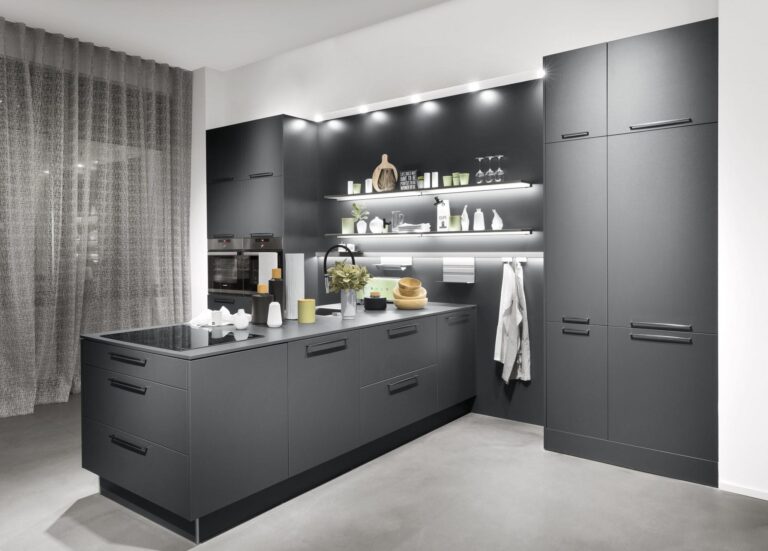 Matt Charcoal Modern Kitchen