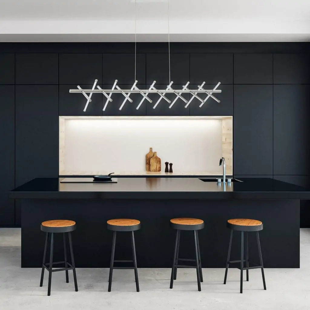 Modern Matt Black Kitchen