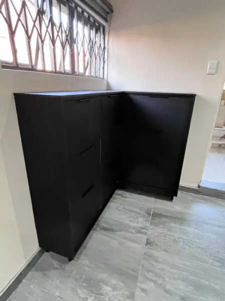 Matt Black Shoe Rack