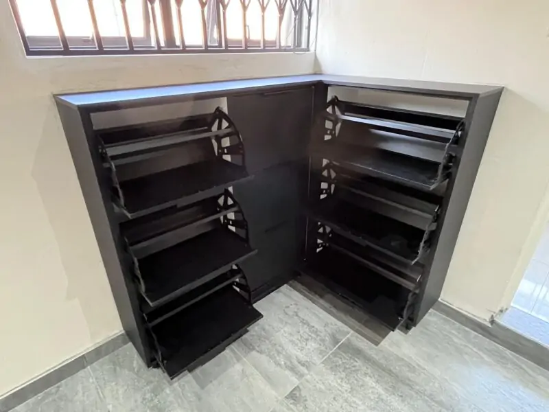 Matt Black Shoe Rack
